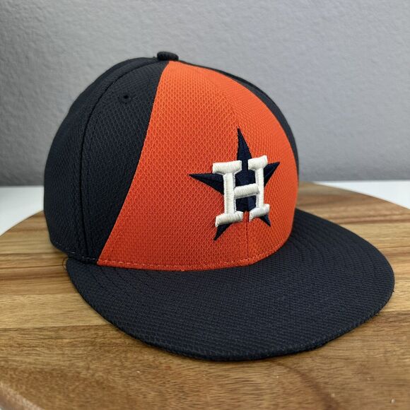 New Era 59Fifty Houston Astros Fitted Baseball Hat Cap Size 7‎ MLB Baseball - Picture 1 of 5